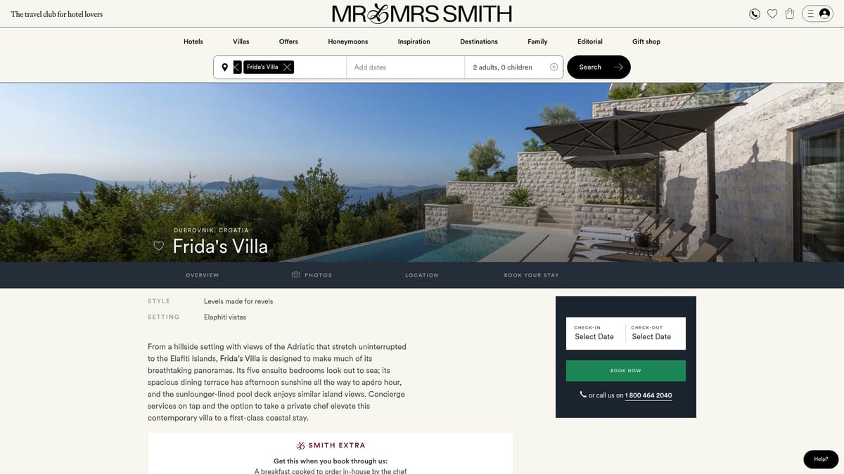 Top 8 Best Villas For Unforgettable Holidays In 2026 - Frida's Villa, Dubrovnik, Croatia