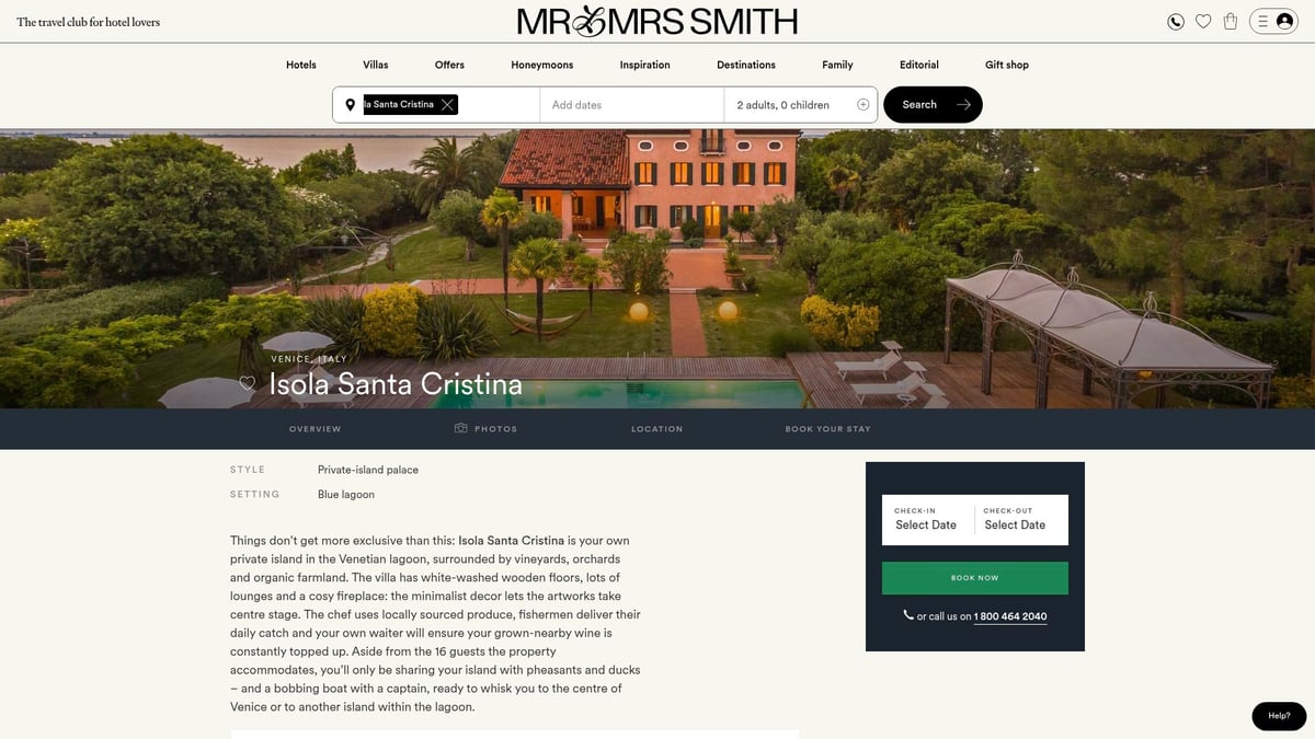Top 8 Best Villas For Unforgettable Holidays In 2026 - Isola Santa Cristina, Venice, Italy