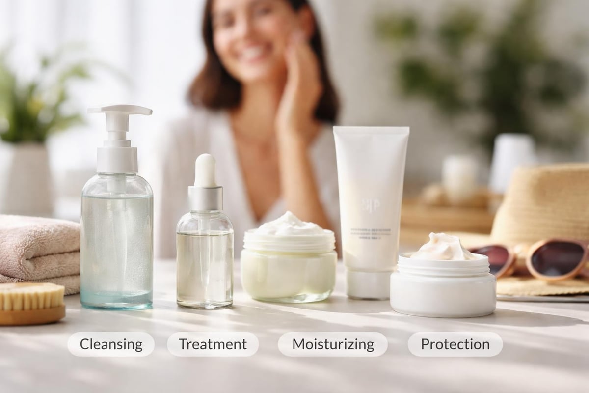 System-based skincare routine structure