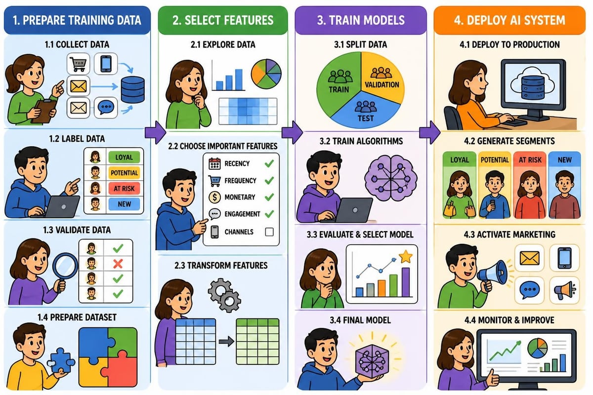 Machine learning model training workflow