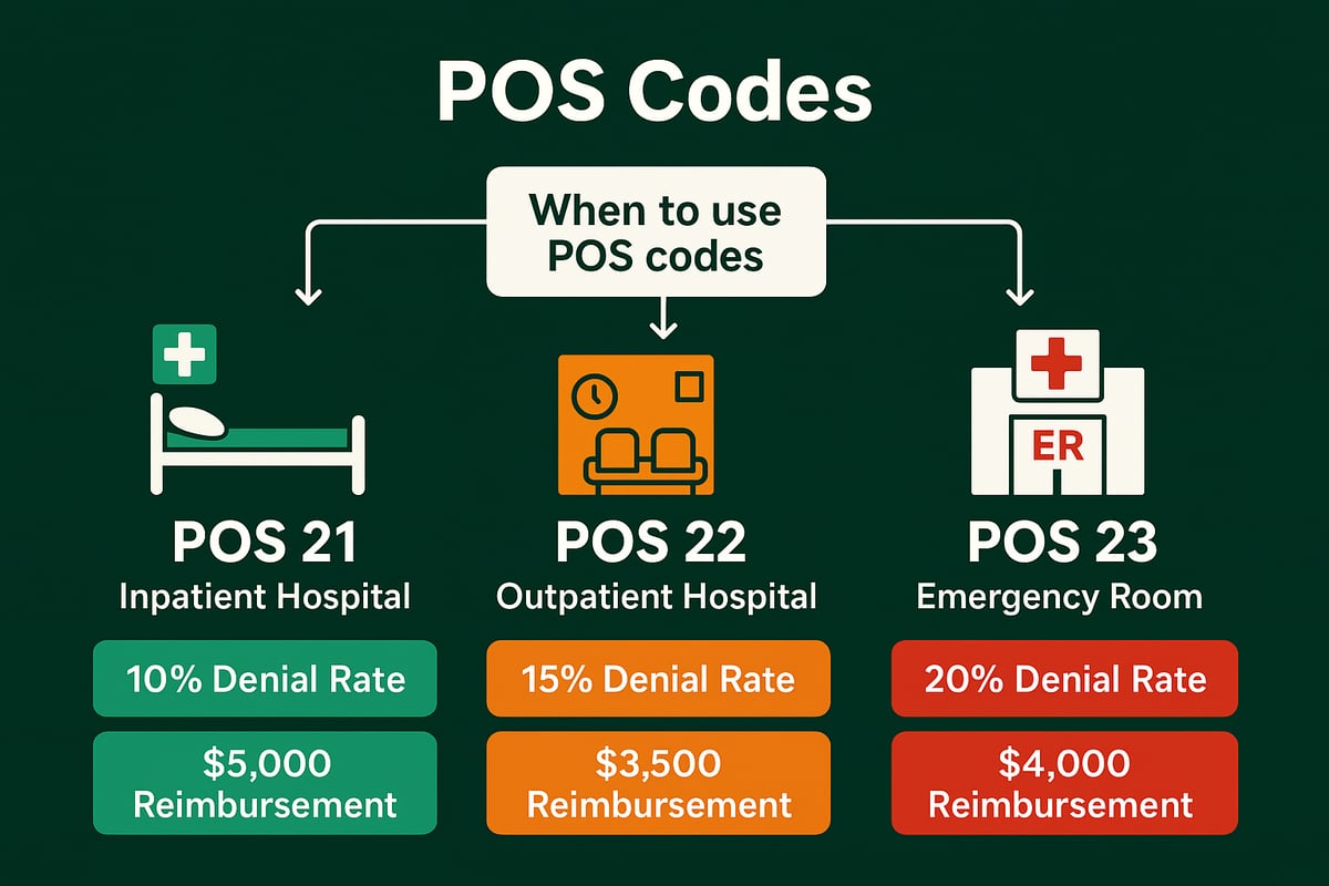 POS 21 vs. Other Place of Service Codes: Differences and Decision-Making