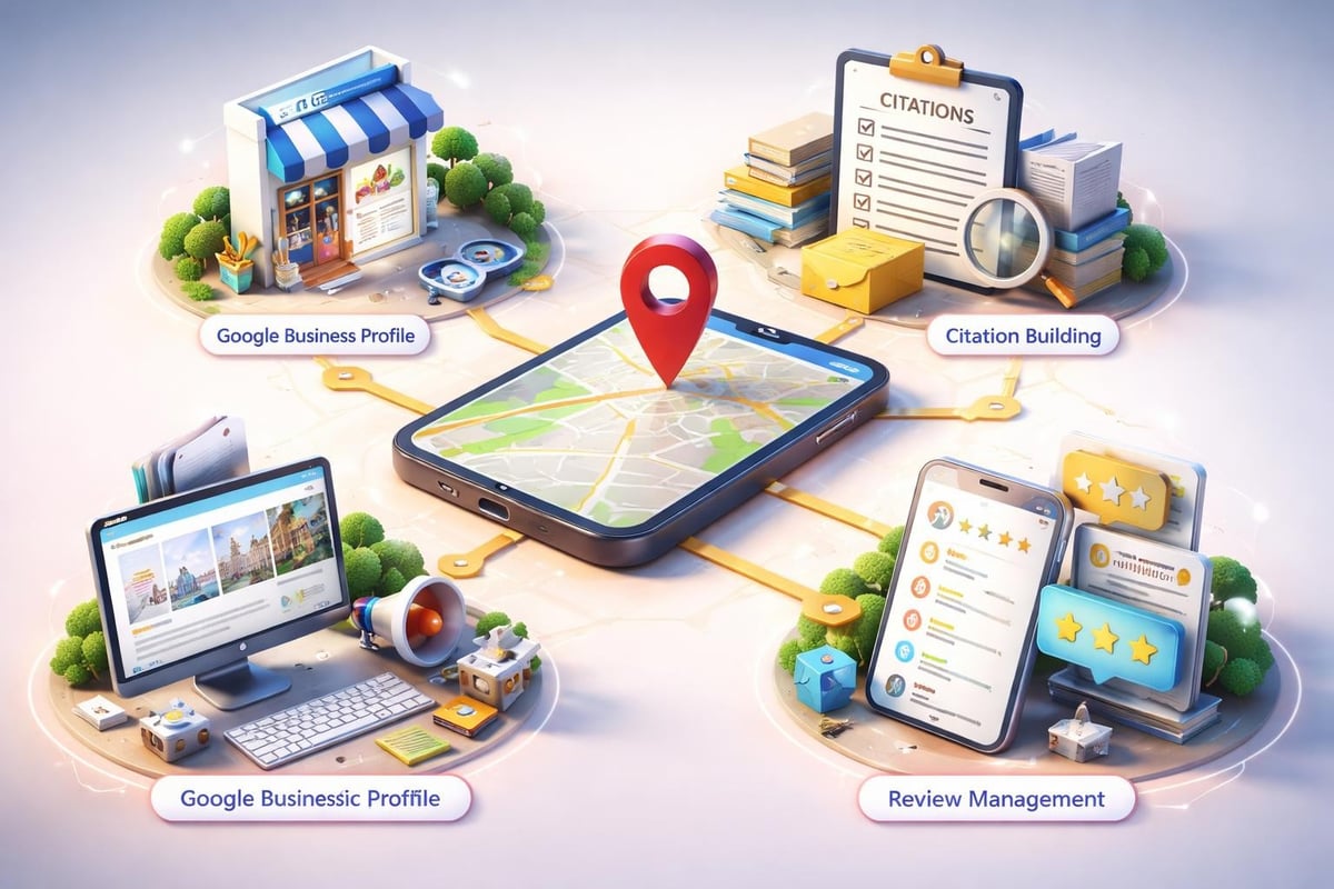 Internet Marketing Strategies That Drive Real Results 2 Local SEO strategy components
