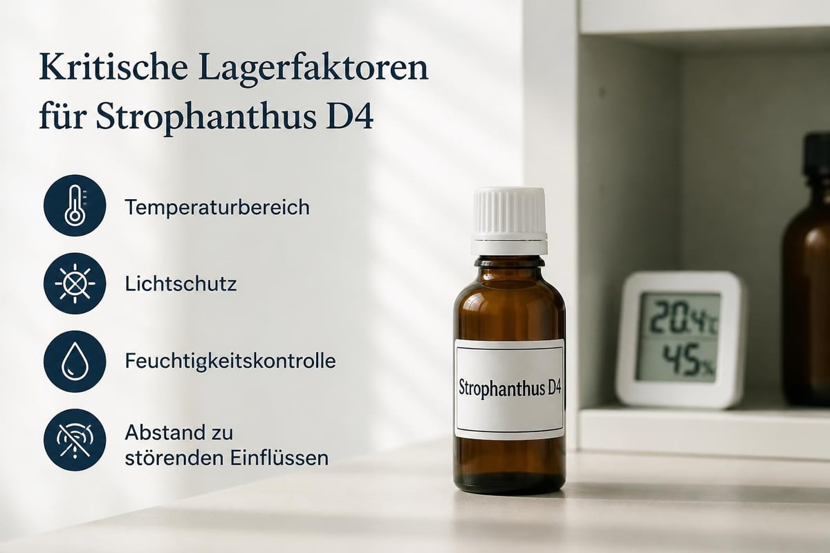 Lagerbedingungen homöopathische Präparate