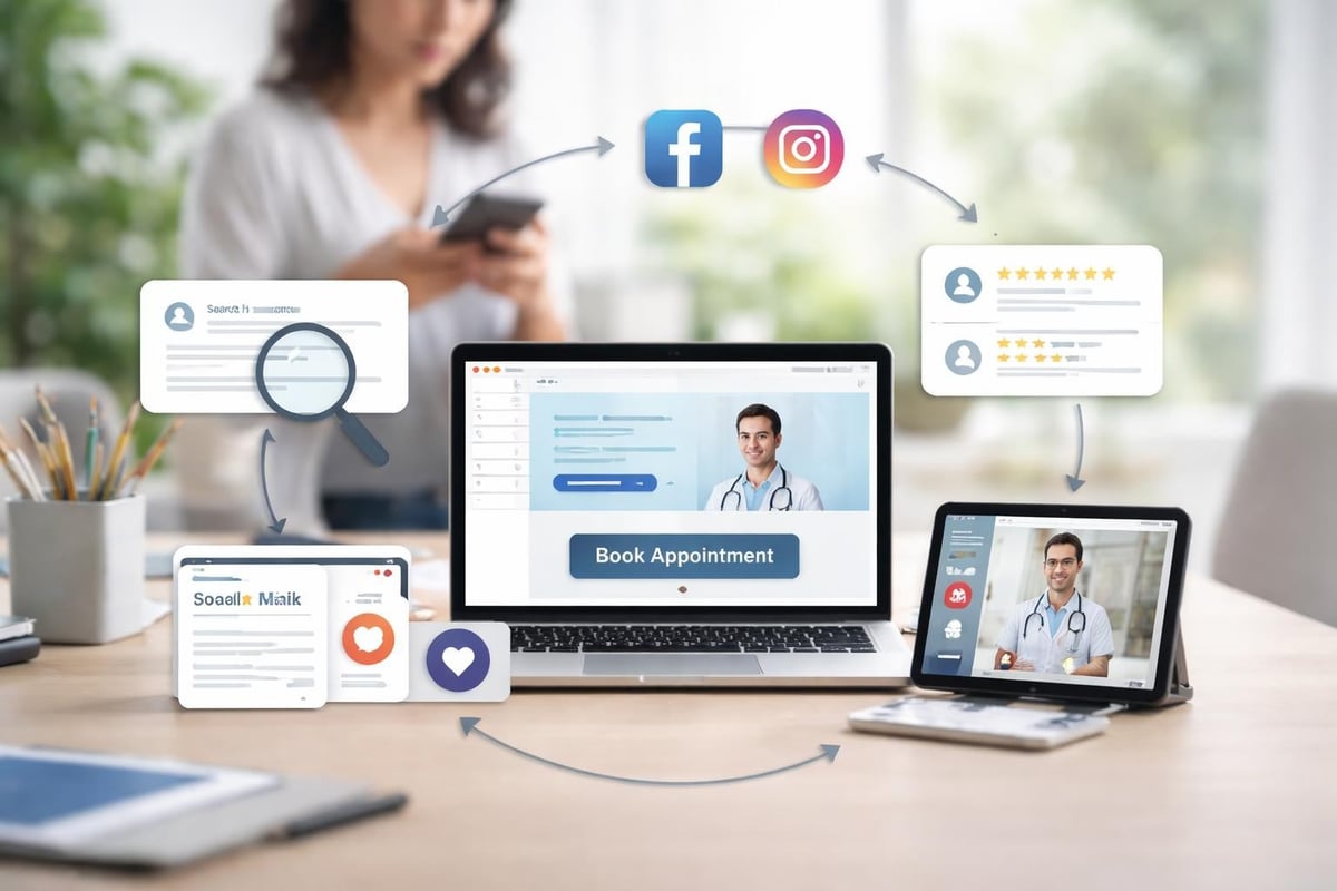 Digital channels for patient acquisition