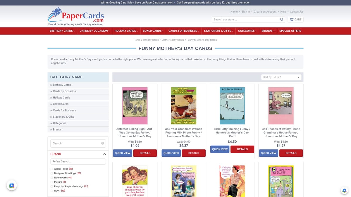 7 Hilarious Funny Mothers Day Cards to Make Her Laugh in 2026 - “Mom, Thanks for Not Telling Dad About That One Time…” by NobleWorks