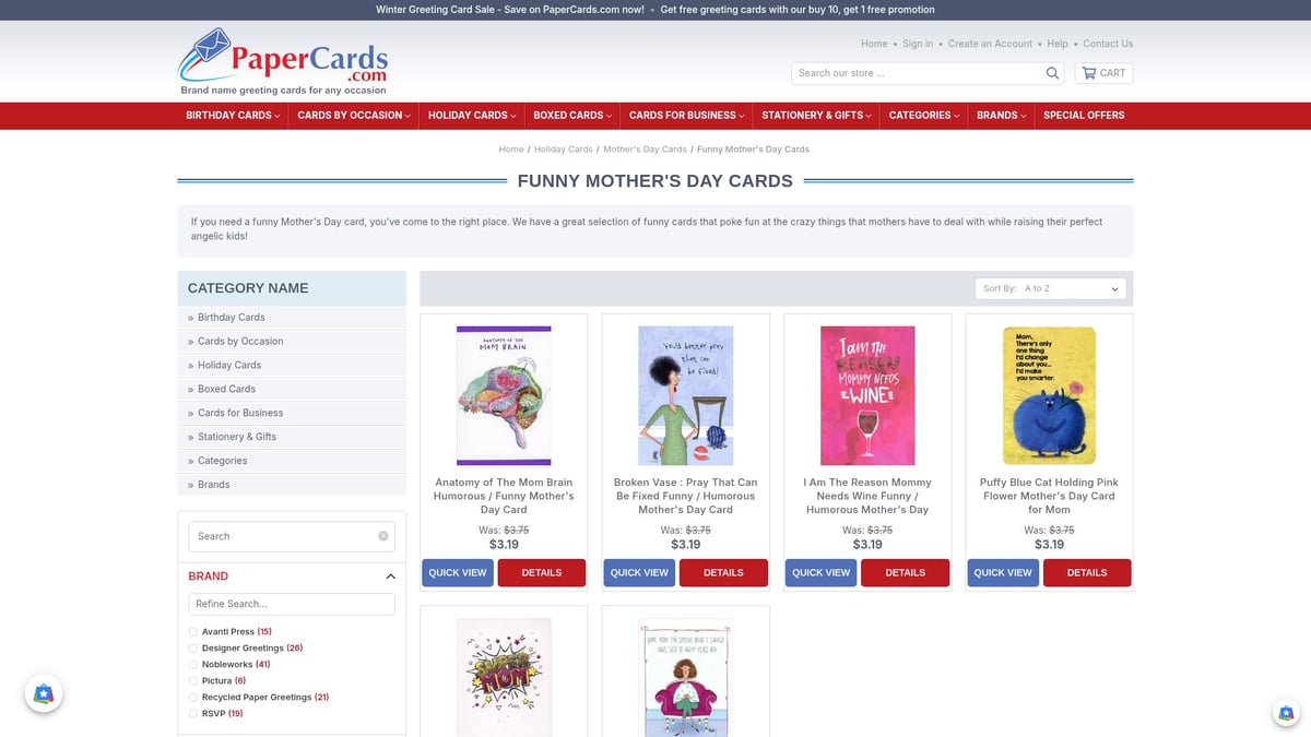 7 Hilarious Funny Mothers Day Cards to Make Her Laugh in 2026 - “Queen of Multitasking (Now Where’s My Coffee?)” by Pictura