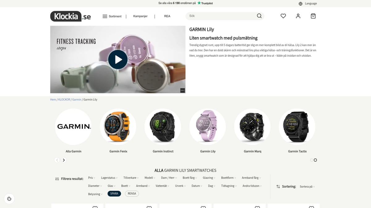 7 Trendiga Klocka Dam 2025 – Stilar Du Inte Får Missa - Garmin Lily – Smartklocka för Aktiva Kvinnor