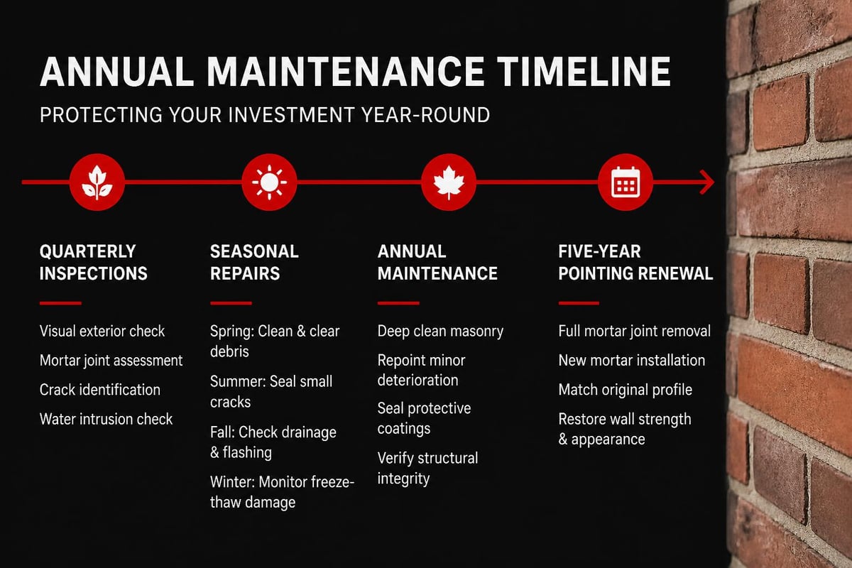 Bullnose curb maintenance schedule
