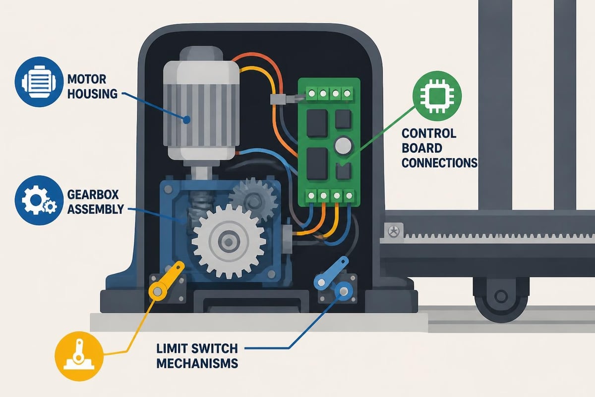 Auto Gate Motor Repair: Complete Professional Guide 2026 1 Auto Gate Motor Component Breakdown