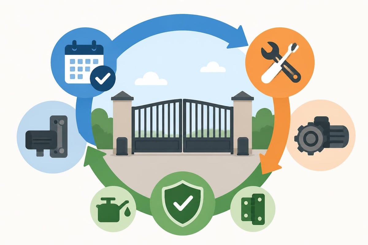Auto Gate Motor Repair: Complete Professional Guide 2026 3 Gate Motor Maintenance Timeline
