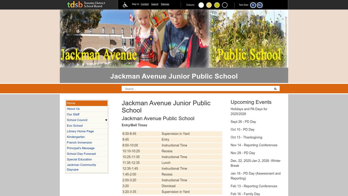Top 10 Best Schools in Toronto for 2025 Families - Jackman Avenue Junior Public School