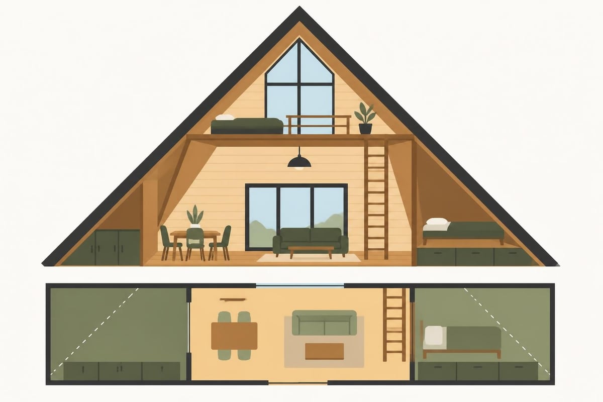 A-frame space planning