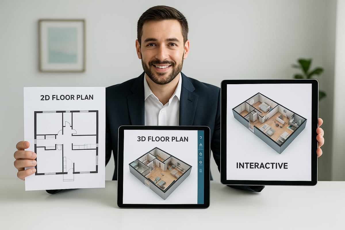 Types of Real Estate Floor Plans: 2D, 3D, and Interactive