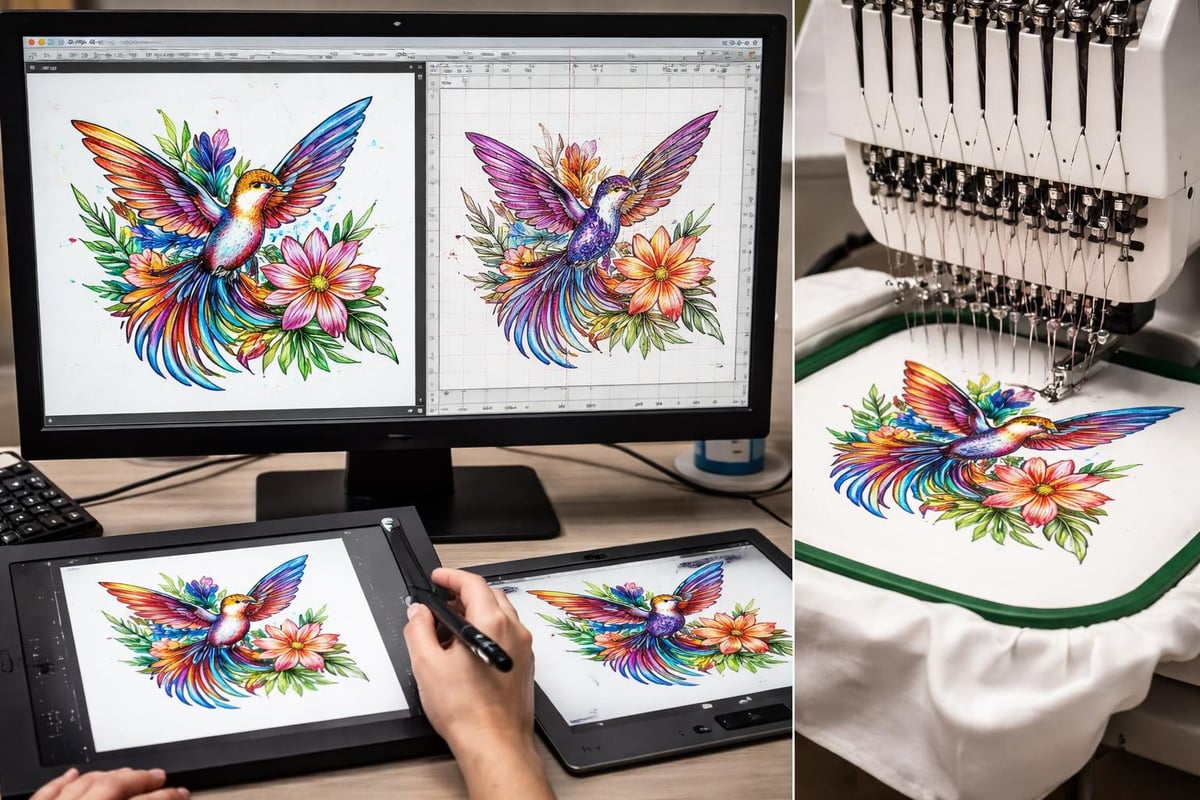 Embroidery digitization process