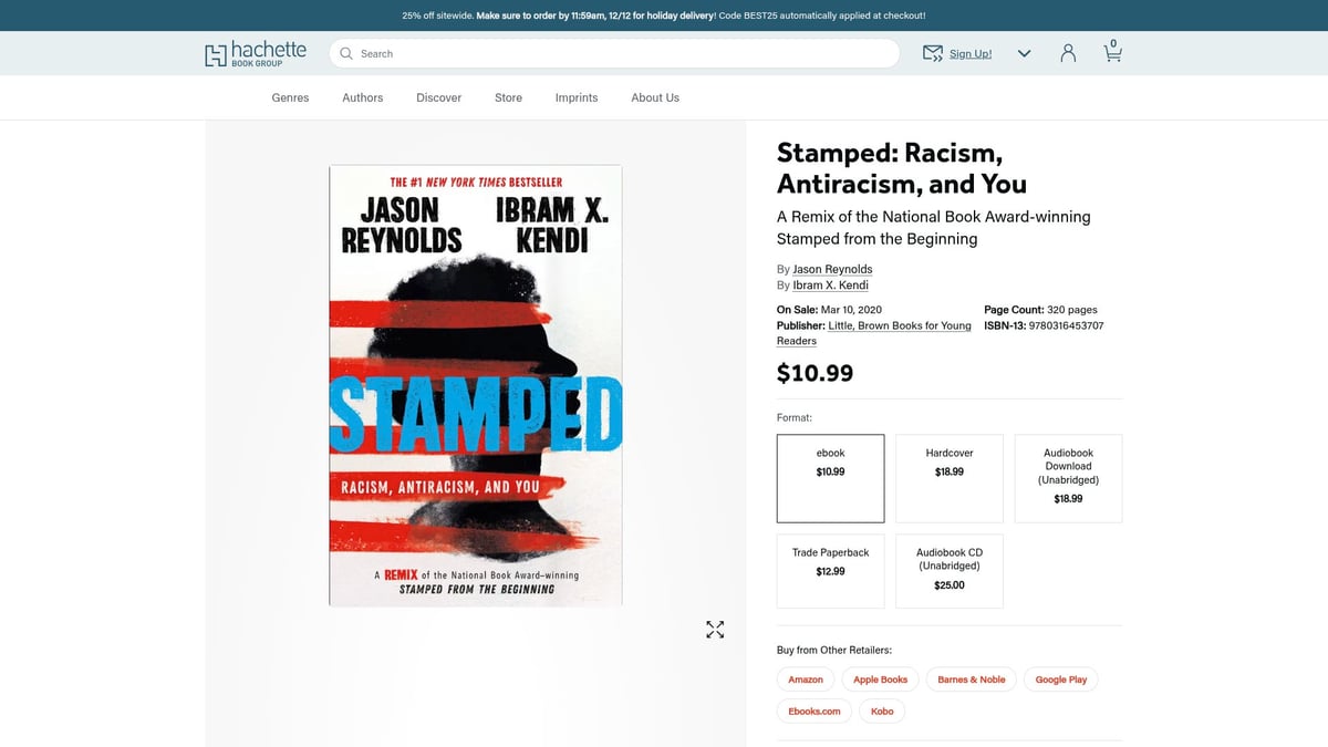 10 Essential Best Reading Books For Teenage in 2026 - Stamped: Racism, Antiracism, and You by Jason Reynolds & Ibram X. Kendi