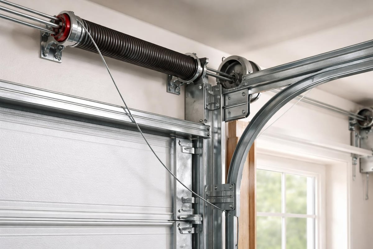 Mechanical overhead door components