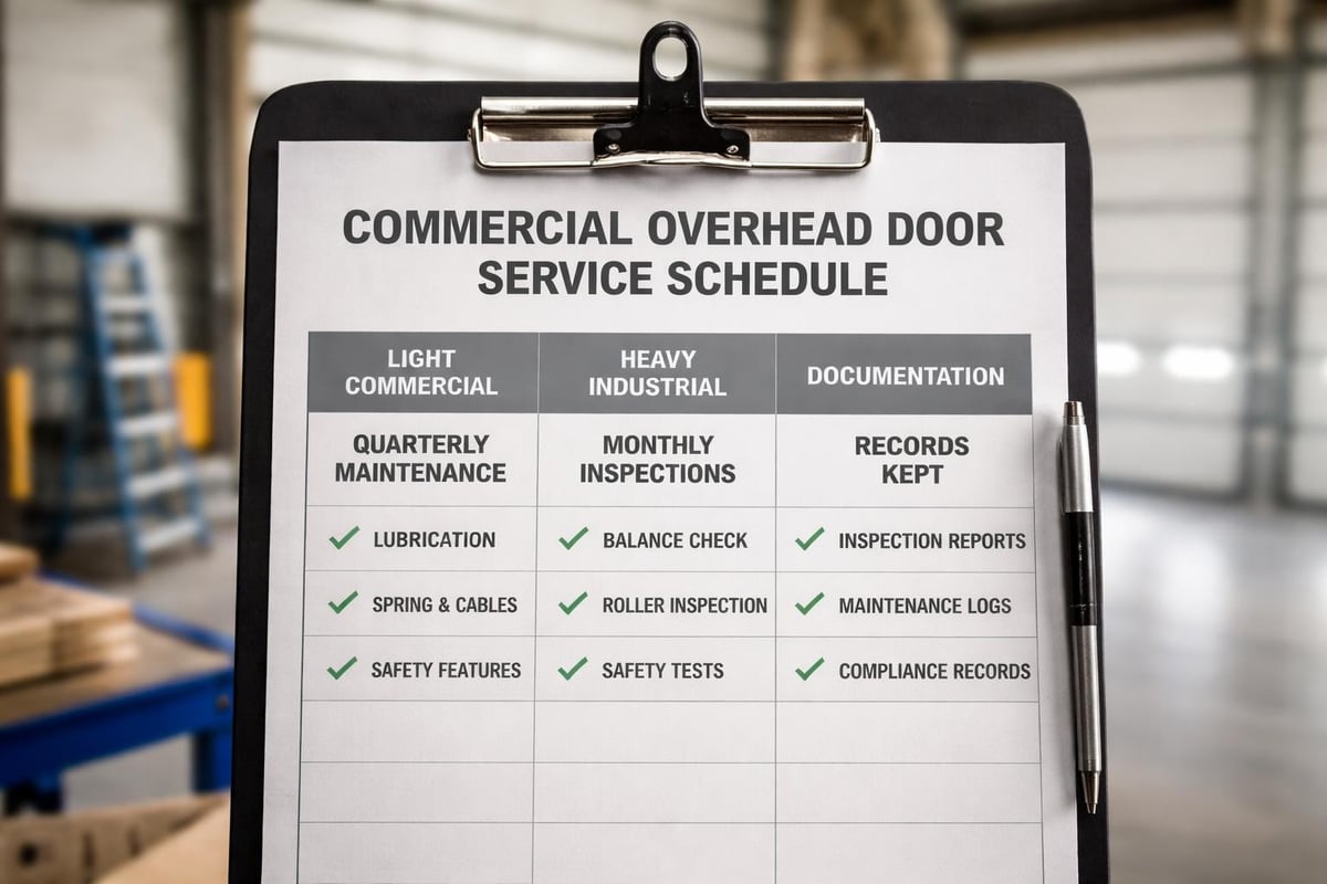Commercial overhead door maintenance