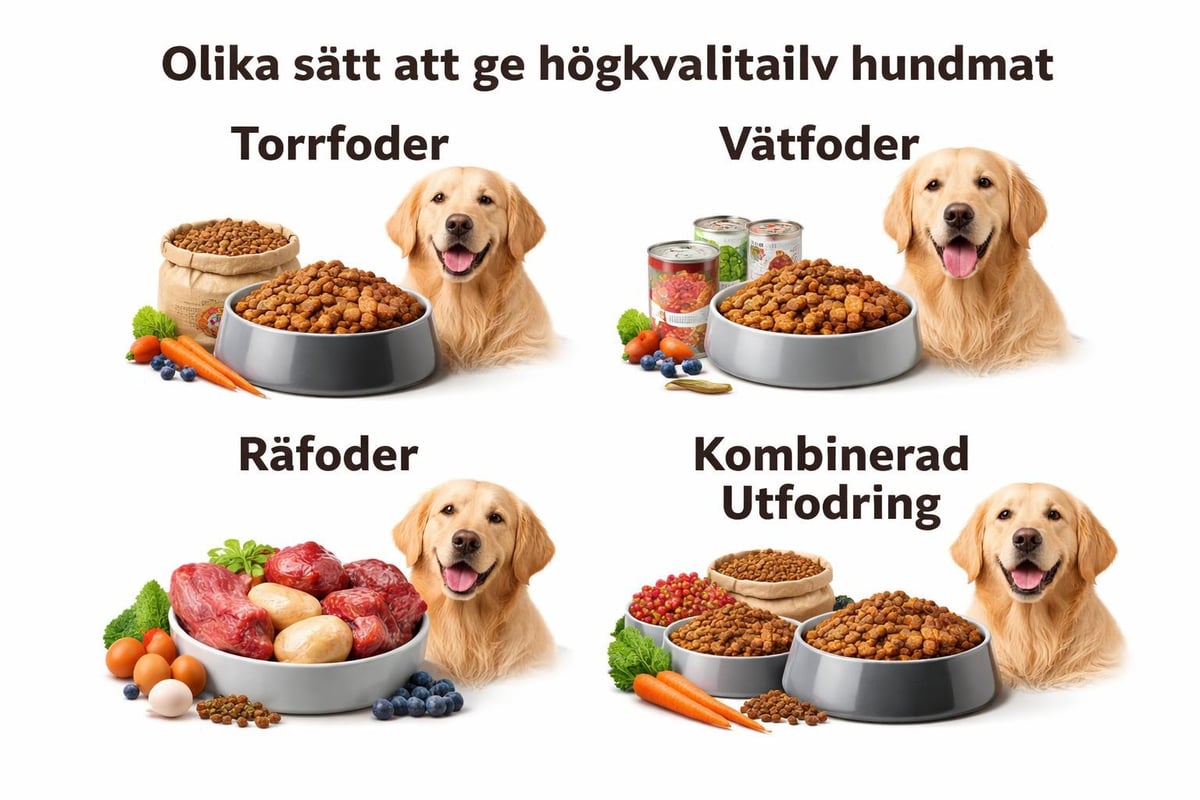 Dog feeding methods comparison