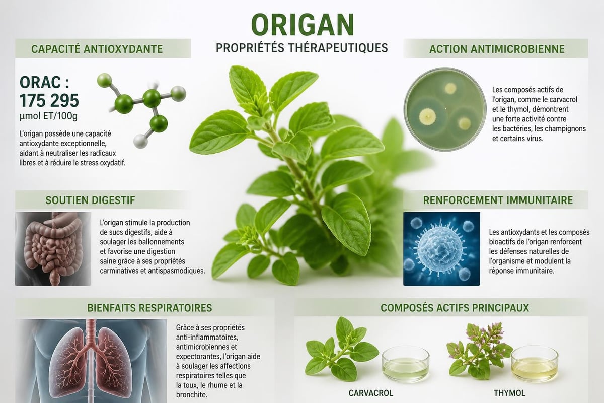 Propriétés médicinales de l'origan