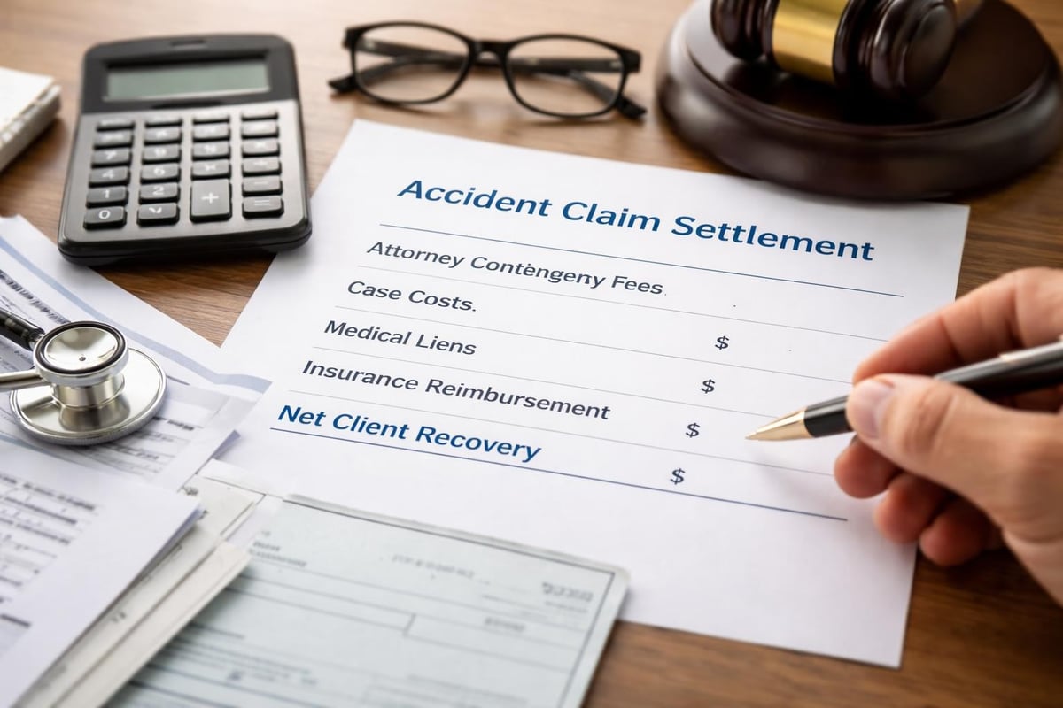Personal injury case cost breakdown