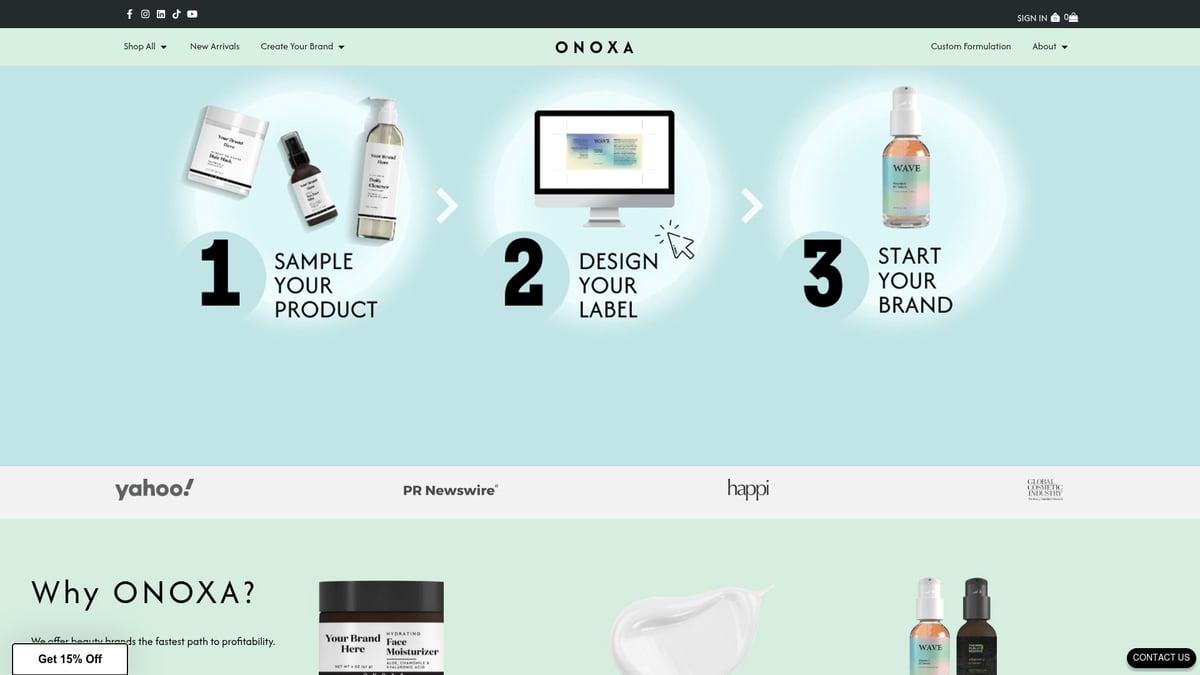 12 Leading Skincare Private Label Manufacturers for 2026 - Onoxa