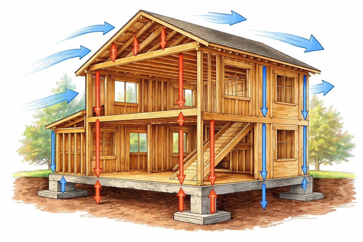 Structural load paths in framed construction