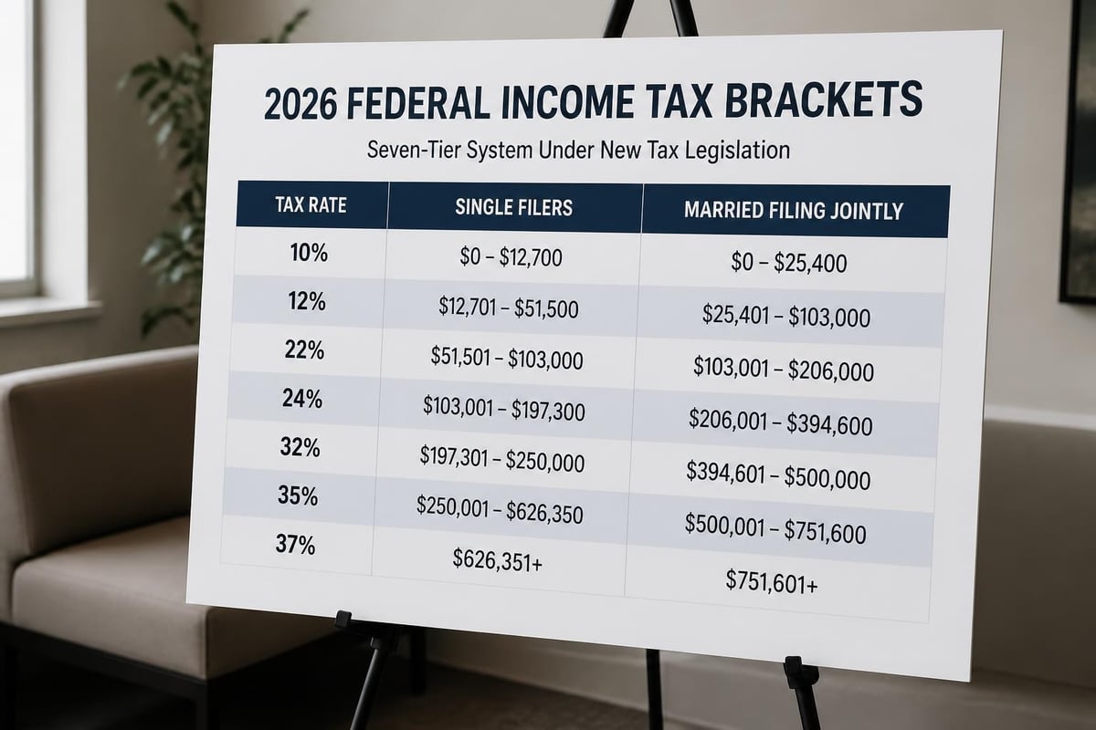 Tax bracket structure for 2026