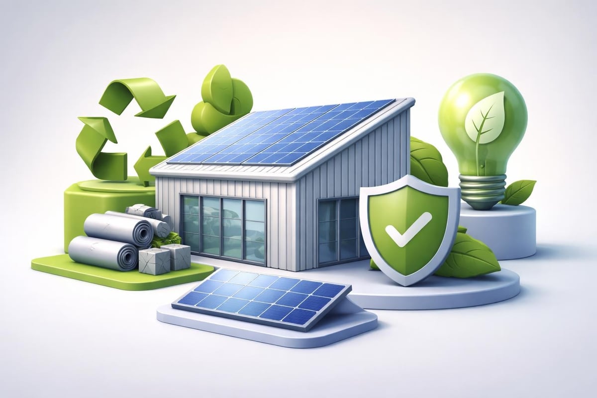 Sustainable metal building features