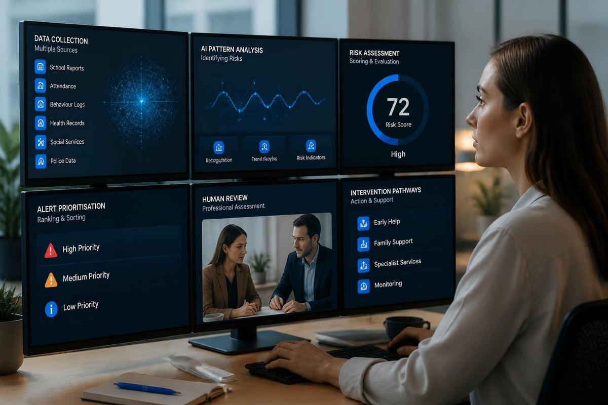 AI safeguarding workflow