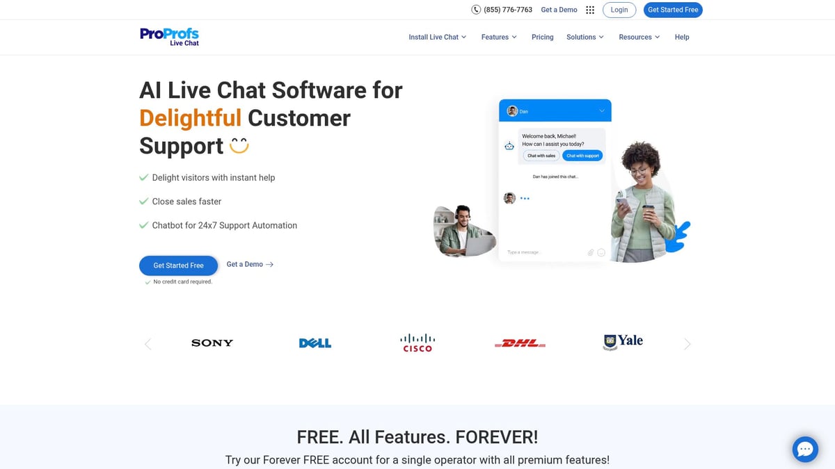 7 Best AI Chat Widgets to Boost Your Website in 2026 - ProProfs Live Chat