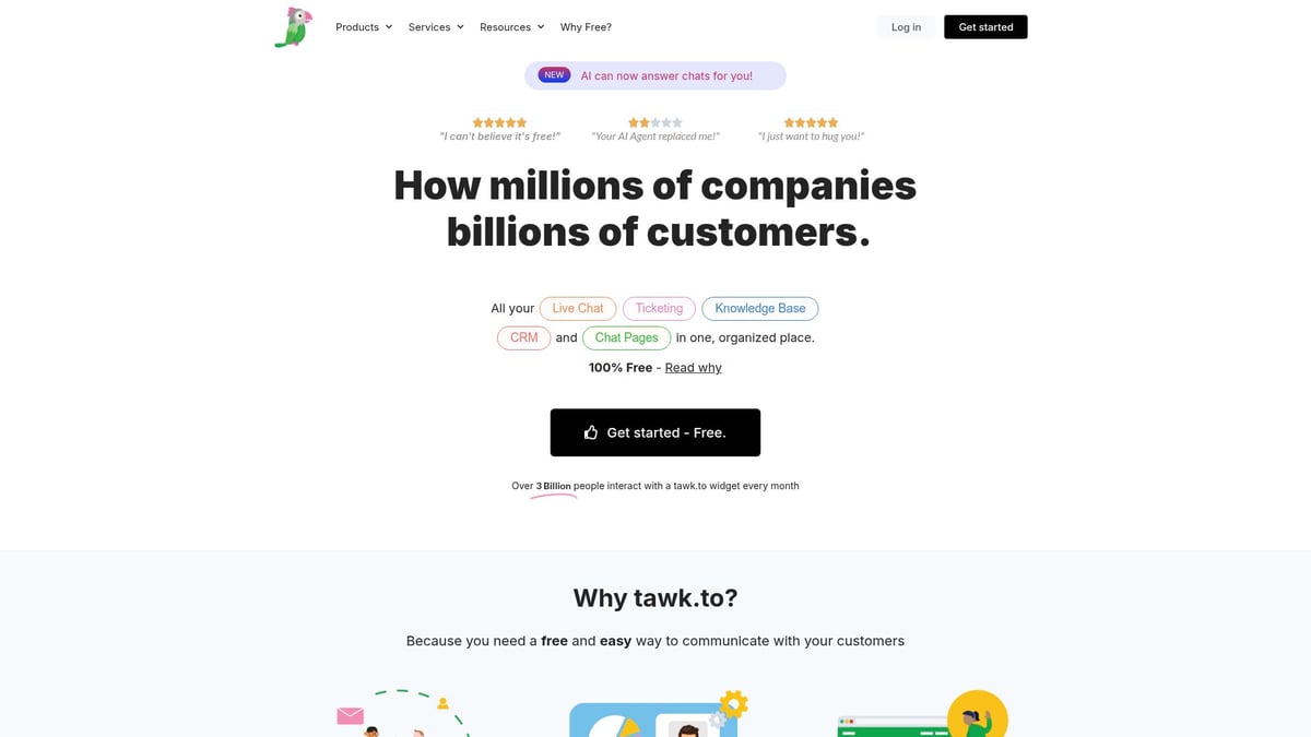 7 Best AI Chat Widgets to Boost Your Website in 2026 - Tawk.to