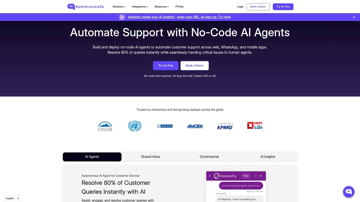 7 Best AI Chat Widgets to Boost Your Website in 2026 - Kommunicate