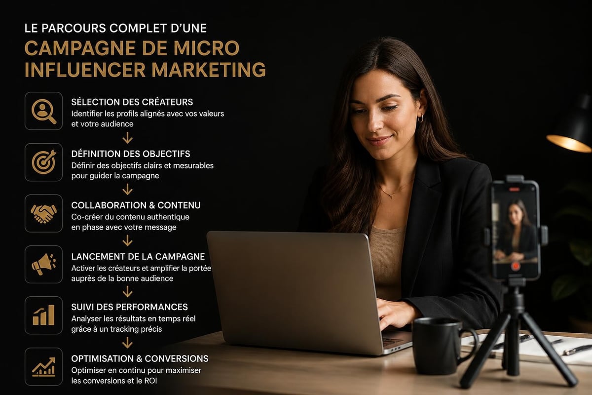 Processus campagne micro-influenceur