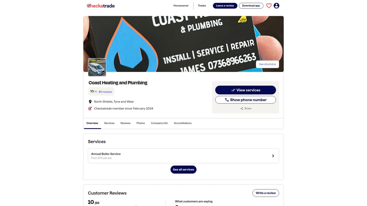 Top 7 Plumbers In Blyth To Trust In 2026 - Coast Heating and Plumbing
