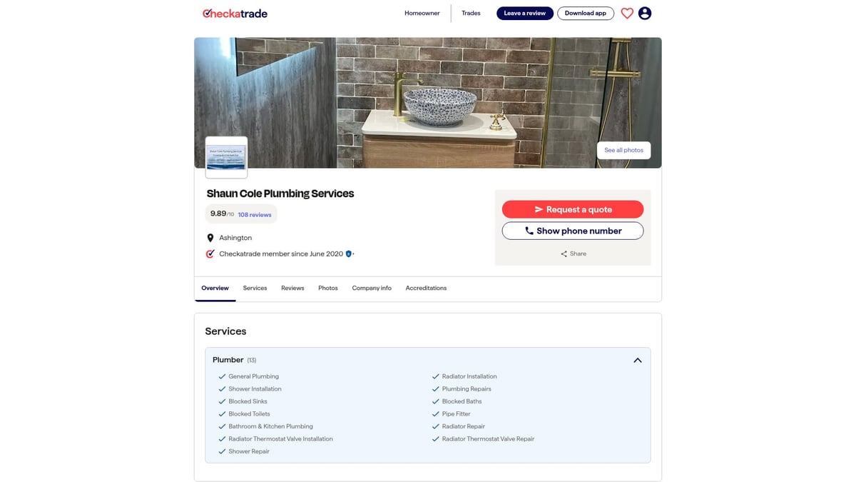 Top 7 Plumbers In Blyth To Trust In 2026 - Shaun Cole Plumbing Services