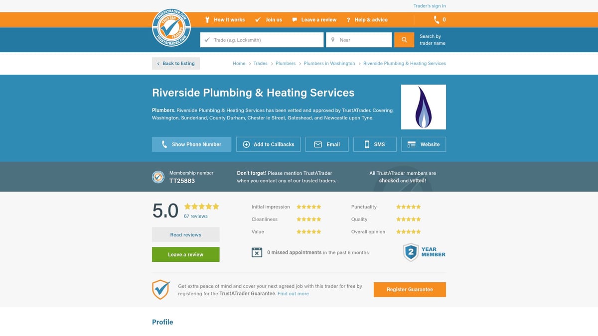 Top 7 Plumbers In Blyth To Trust In 2026 - Riverside Plumbing & Heating Services