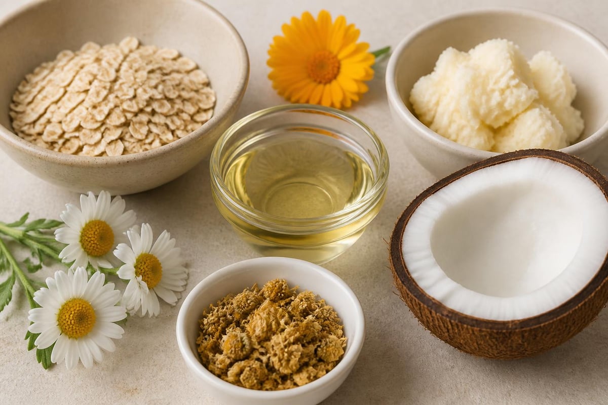 Natural ingredients for baby eczema relief