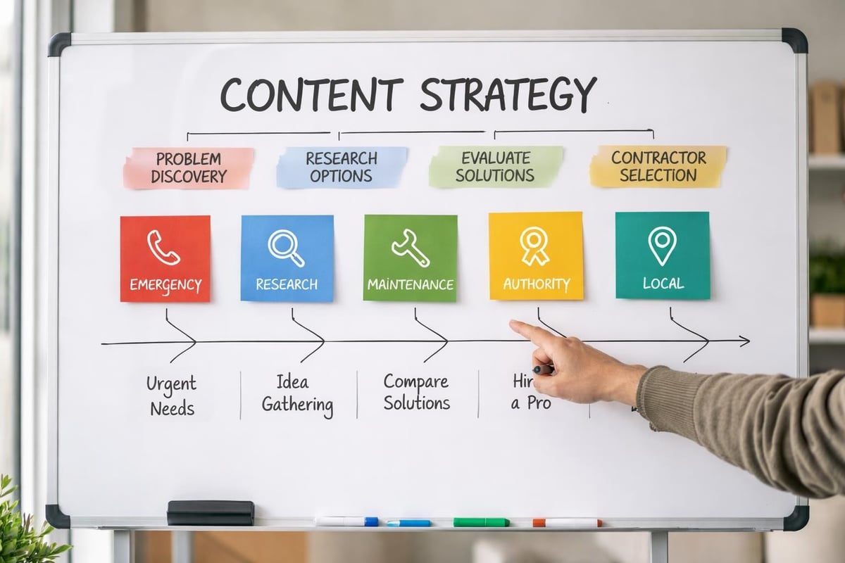 Customer journey content mapping
