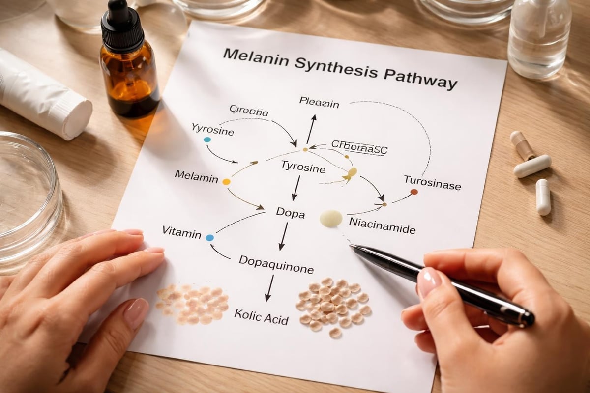 How melanin production occurs