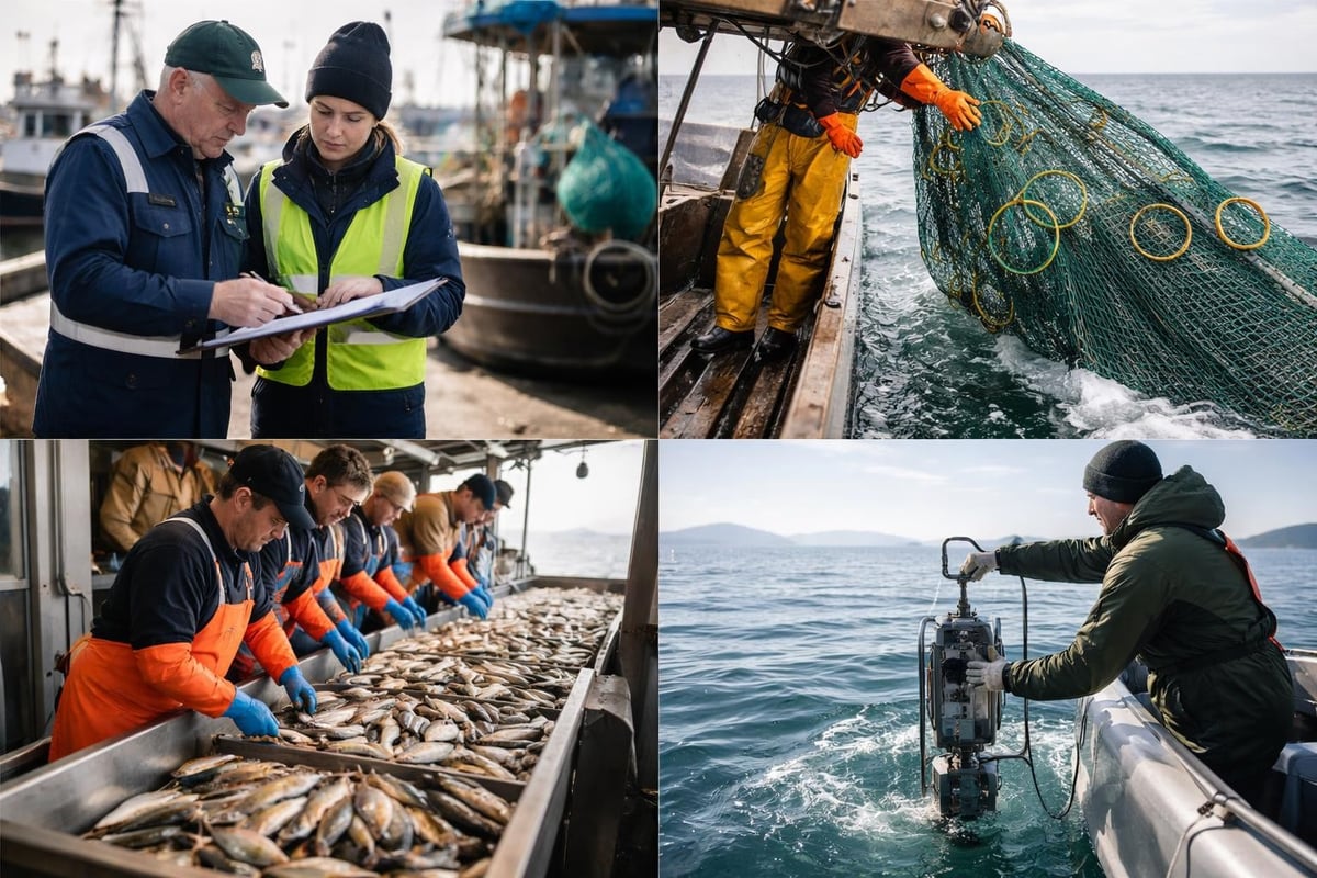 Sustainable fishing marine workflow