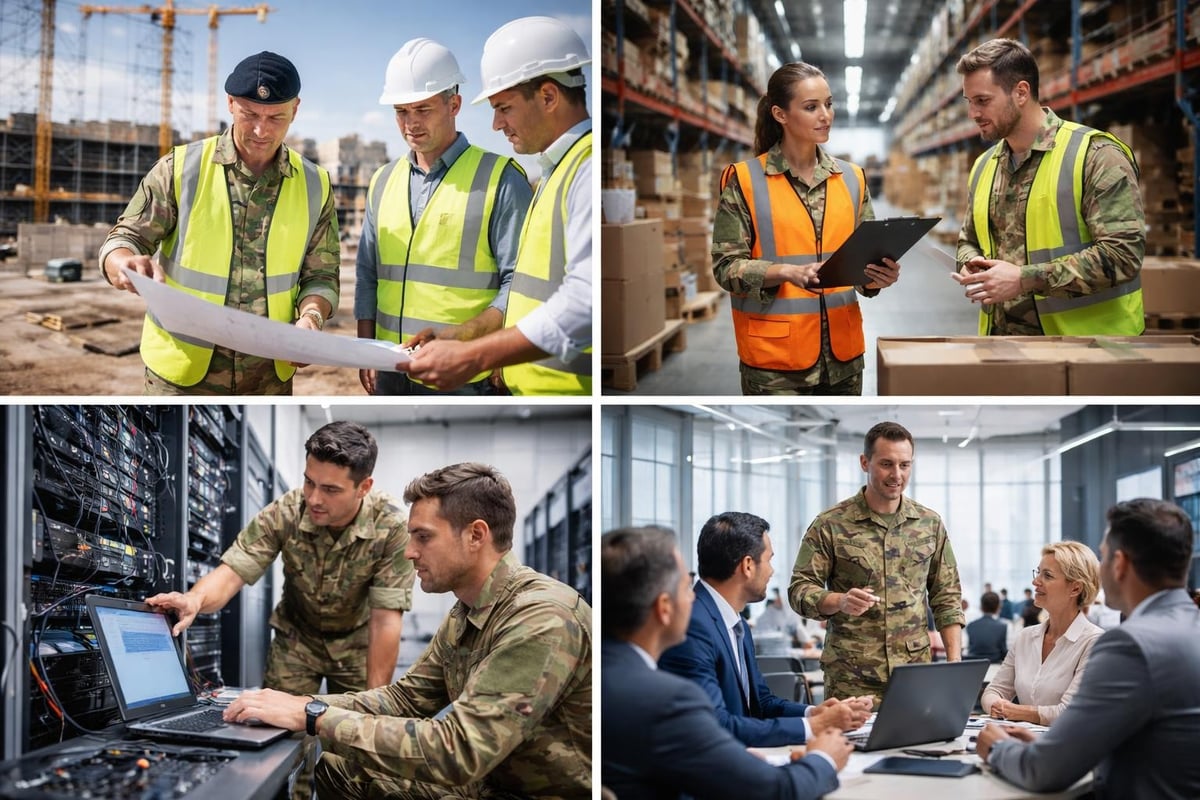Military skills in civilian sectors