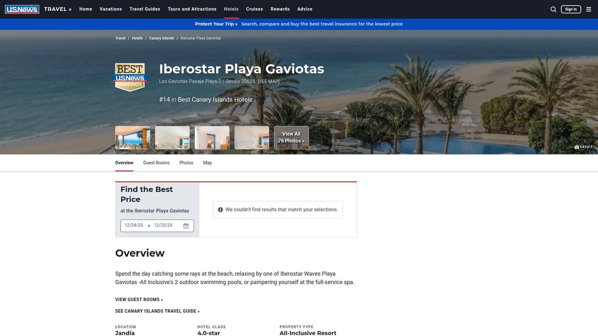 Top 10 All Inclusive Hotels Europe Picks for 2026 - Iberostar Playa Gaviotas, Fuerteventura, Spain