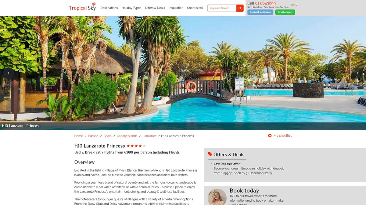 Top 10 All Inclusive Hotels Europe Picks for 2026 - H10 Lanzarote Princess, Playa Blanca, Spain