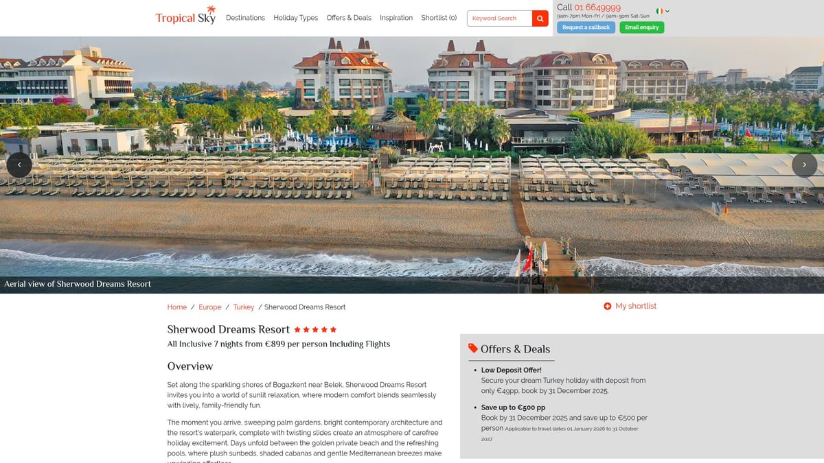 Top 10 All Inclusive Hotels Europe Picks for 2026 - Sherwood Dreams Resort, Belek, Turkey