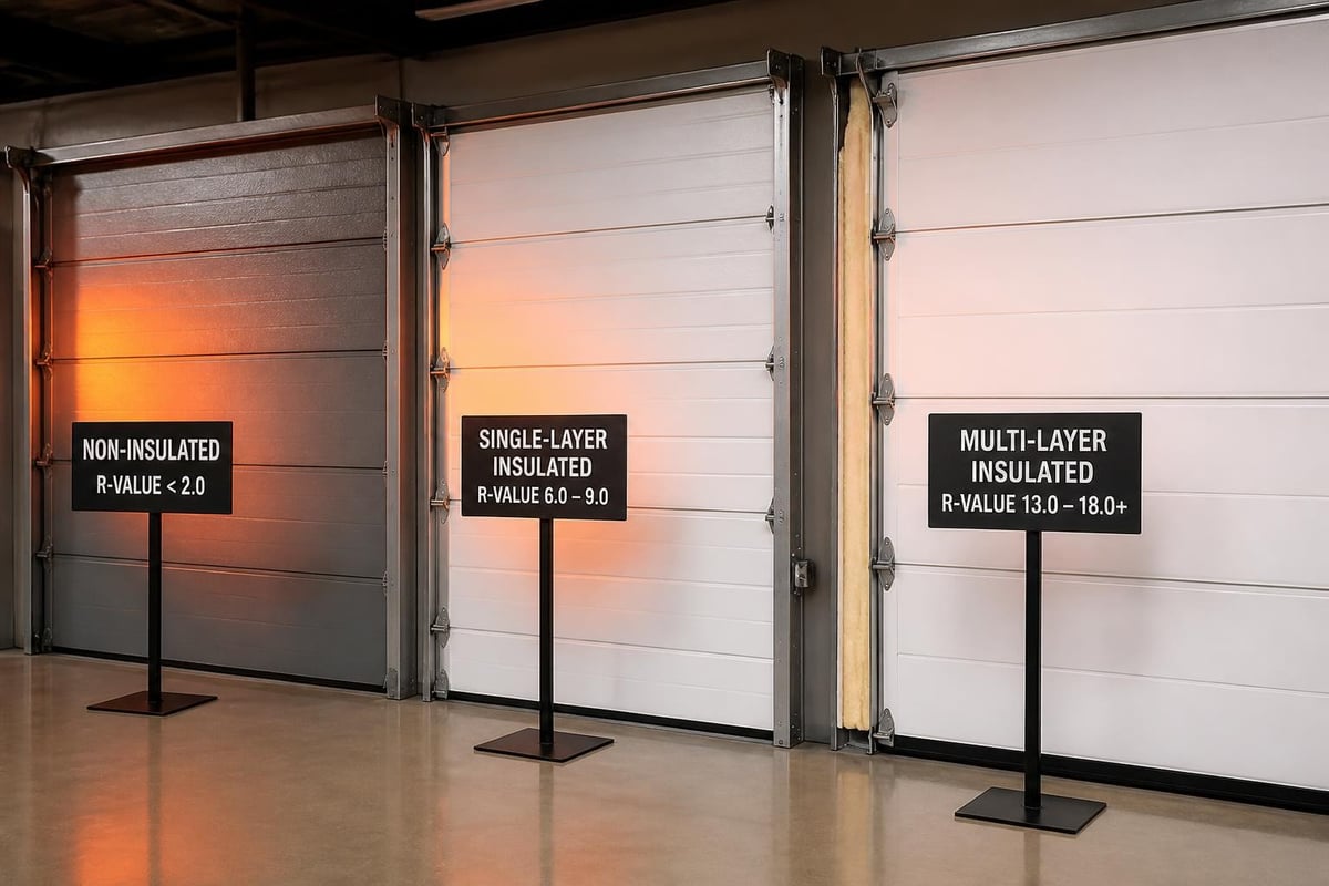 Garage door insulation comparison