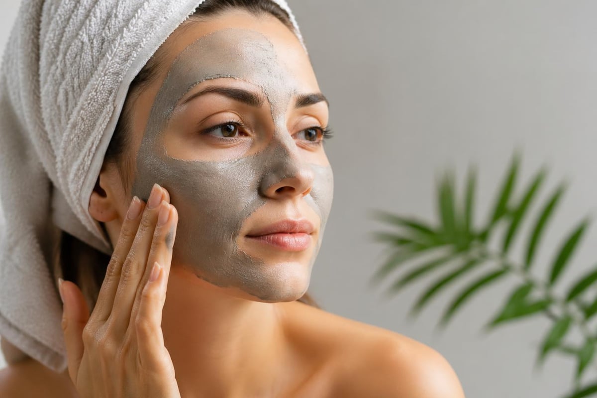Clay mask absorption process