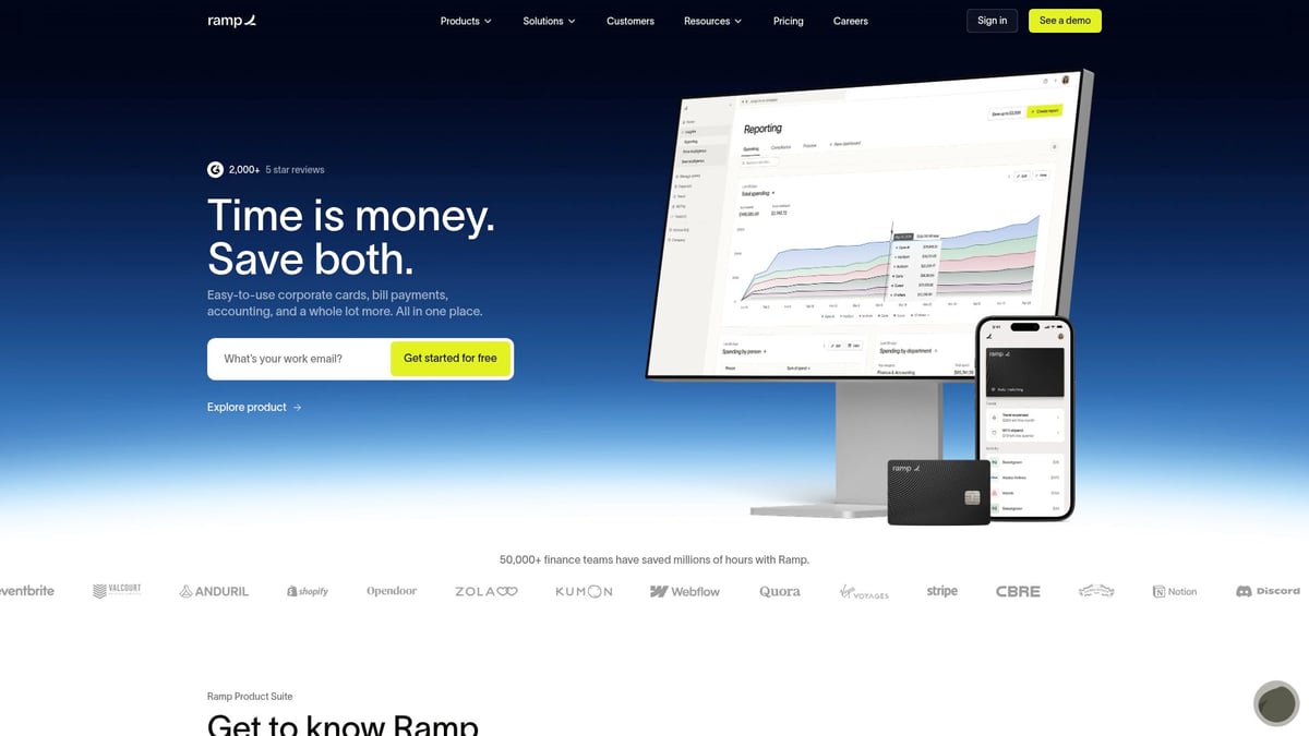 12 Inspiring SaaS Website Designs to Explore in 2026 - Ramp