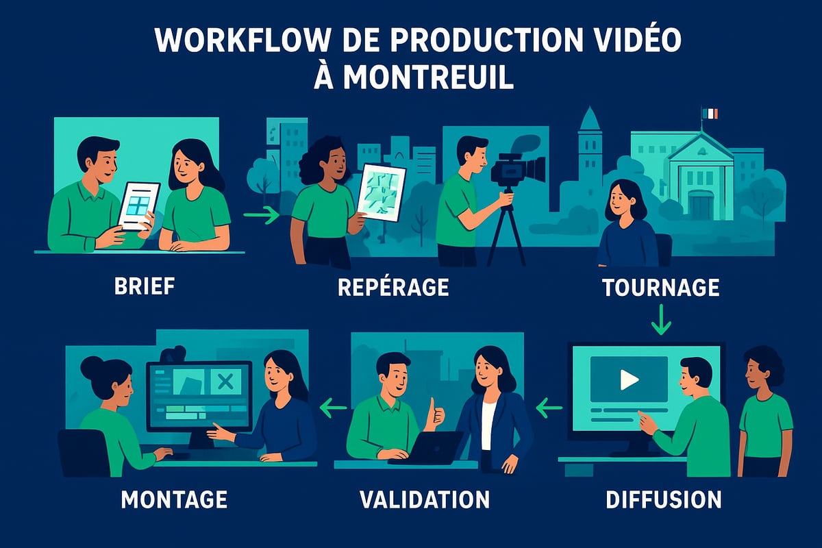 Workflow Type d’un Projet Vidéo à Montreuil