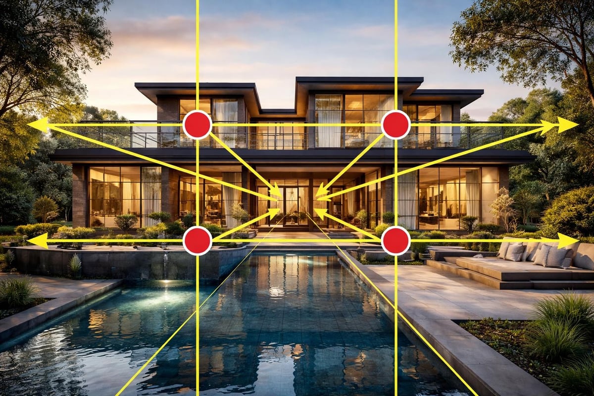 Architectural camera composition grid