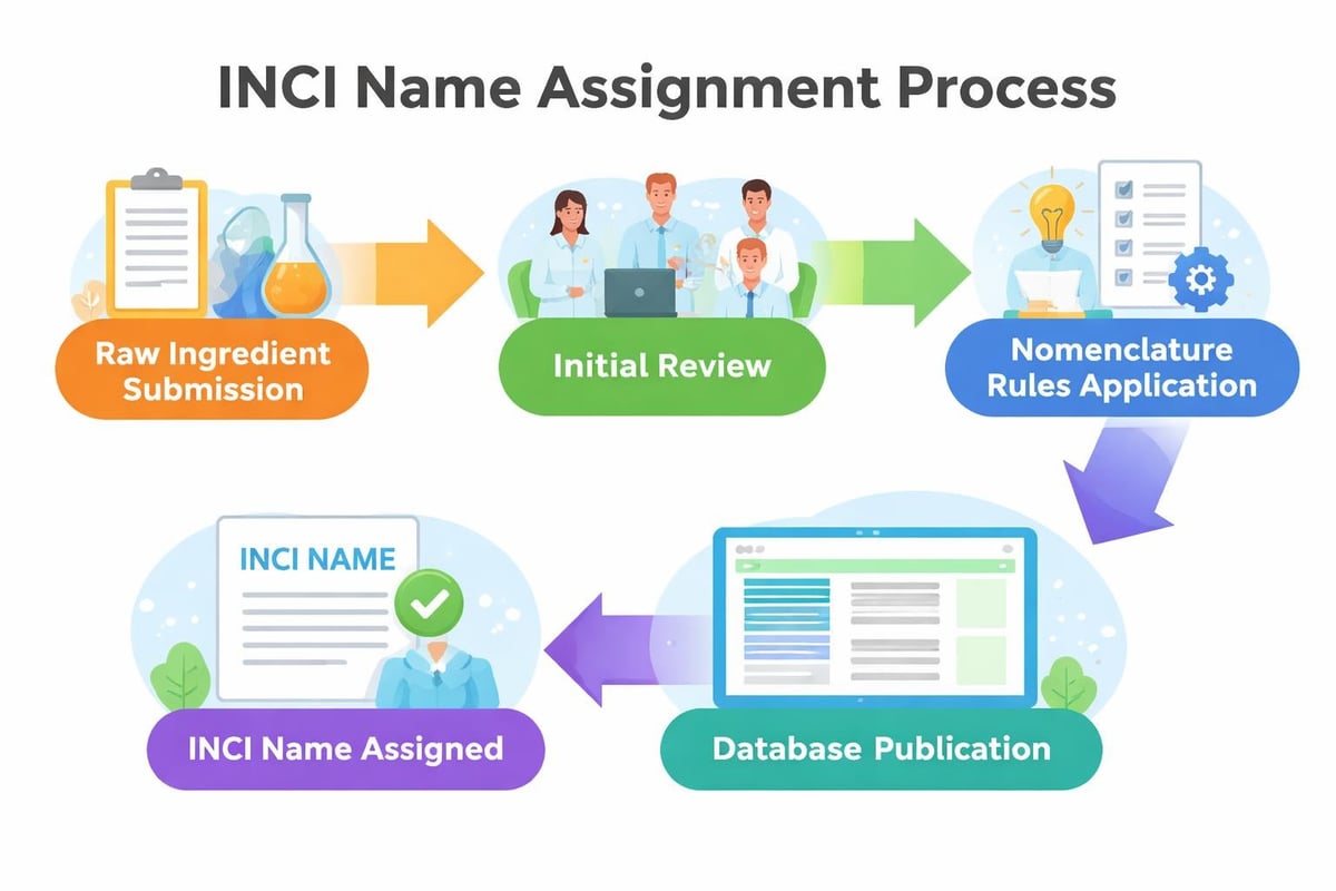 INCI naming process flow